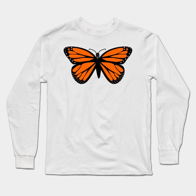 Monarch Butterfly Long Sleeve T-Shirt by DandelionDays